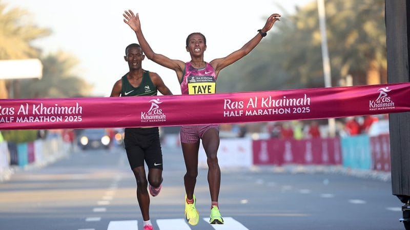 Ejgayehu Taye vô địch Ras Al Khaimah Half Marathon 2025