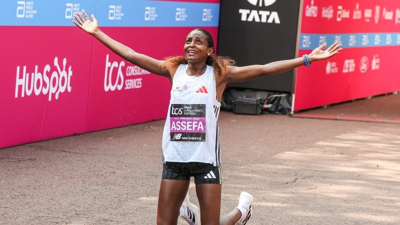 London Marathon 2025 – Tigist Assefa phá kỷ lục thế giới